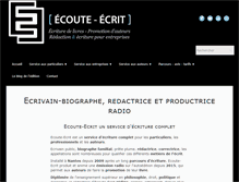 Tablet Screenshot of ecoute-ecrit.fr